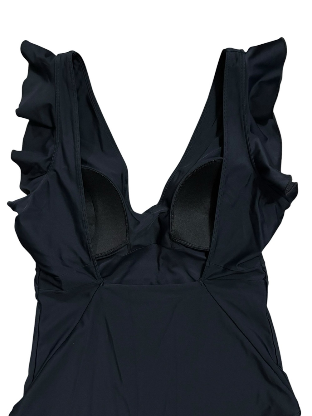 Summersalt The Ruffle Backflip Long Torso One Piece Swimsuit Black SIze 12LT - Picture 4 of 7